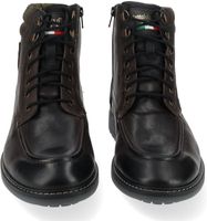 Cómodos botines Pantofola d'Oro de piel auténtica con cordones para hombre 10233053, negro o marrón