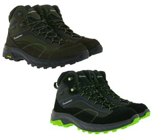 wasserdichte GARSPORT Averau MID Herren Wander-Schuhe mit Vibram Mountain Wave Sohle Trekking-Schuhe Outdoor-Stiefel Echtleder GDT1030024 Schwarz/Grün oder Braun