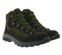 wasserdichte GARSPORT Averau MID Herren Wander-Schuhe mit Vibram Mountain Wave Sohle Trekking-Schuhe Outdoor-Stiefel Echtleder GDT1030024 Schwarz/Grün oder Braun