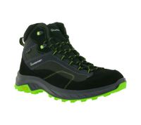 wasserdichte GARSPORT Averau MID Herren Wander-Schuhe mit Vibram Mountain Wave Sohle Trekking-Schuhe Outdoor-Stiefel Echtleder GDT1030024 Schwarz/Grün oder Braun