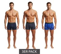Confezione da 3 boxer da uomo SCOTCH & SODA con slip in cotone elasticizzato SSSP25M166645 Blu, Multicolore, Nero, Rosso