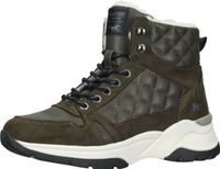 Versatile MUSTANG Ankle Boots, Lace-up Shoes for Women, Winter Booties 1438-603, Green or Black