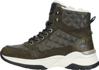 Versatile MUSTANG Ankle Boots, Lace-up Shoes for Women, Winter Booties 1438-603, Green or Black