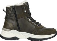 Versatile MUSTANG Ankle Boots, Lace-up Shoes for Women, Winter Booties 1438-603, Green or Black