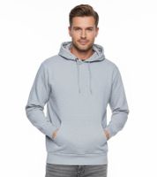 Bequemer Kapuzen-Pullover für Herren in Regular Fit-Passform Hoodie Sweater 19161 Grau, Gelb oder Braun
