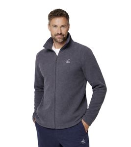 MAUI SPORTS Men's Fleece Jacket, Leisure Jacket, Loungewear, Oeko-Tex Standard 100 Certified, 9088777, Gray