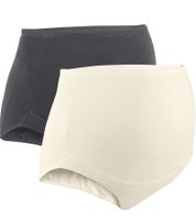 Lot de 10 culottes de grossesse en coton bio, 966263 Beige/Anthracite