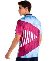 farbenfrohes PUMA Manchester City Herren Trikot Retro Sammlerstück 90er Jahre 701223691 001 Blau/Pink/Weiß