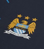 offizielles PUMA Manchester City Retro Stripe Poly Tee Herren Trikot Retro Sammlerstück 90er Jahre 701228686 001 Blau/Weiß