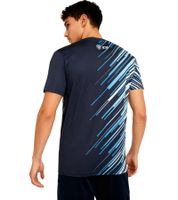 offizielles PUMA Manchester City Retro Stripe Poly Tee Herren Trikot Retro Sammlerstück 90er Jahre 701228686 001 Blau/Weiß