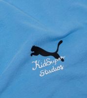 bequemes PUMA Manchester City KidSuper Grafik-T-Shirt 2025/26 Herren Baumwoll-Fußball Shirt Relaxed Fit 701235146 002 Blau