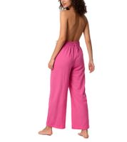 Comfortable KangaROOS women's jogging pants with side pockets, culotte cotton trousers 7632891 Pink