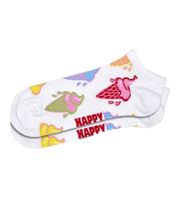 2 Pairs of Happy Socks Unisex Socks in a Gift Box with All-Over Print, Cotton Socks, Everyday Socks, Beach Red/Blue/Multicolor or Ice Cream White/Multicolor