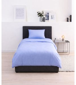 Ensemble de literie Bellevélé confortable 2 pièces en coton de bambou, composé d'une taie d'oreiller (80x80cm) et d'une housse de couette (135x200cm). Parure de lit en coton B09KFKK7ZT Violet