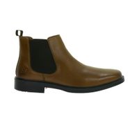 Stylish SKECHERS Miller Boris Men's Genuine Leather Chelsea Boots with Air-Cooled Memory Foam 205072 Brown or Black