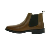 Stylish SKECHERS Miller Boris Men's Genuine Leather Chelsea Boots with Air-Cooled Memory Foam 205072 Brown or Black