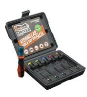 MICATON Magnetic Driver Screwdriver Set with Magnetic Bit Holder, 5 Magnetic Attachments & 5 Extended Bits (PH0, PH1, PH2, PH3, SQ2) Tool Accessory, Black/Multicolor