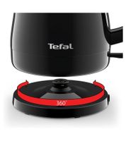 Tefal VITA Kettle 0.8 Liter with Automatic Shut-Off, Small Kitchen Appliance, Removable Limescale Filter, 2400W, KO153810, Black