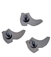 Lot de 3 badges pin-up unisexes Calvin Klein style bateau, broches en acier inoxydable émaillé KJJNDH300 Noir, Orange, Beige, Rouge, Marron, Bleu