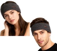 POEDERBAAS Fleece or Chunky Knit Headband - Sports Accessories - Sports Equipment - Black or Anthracite