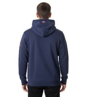 praktische NANGAPARBAT Herren Sweat-Jacke mit Kapuze Baumwoll-Jacke Sweatshirt-Jacke 00018329 Blau
