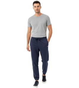 Pantalones de chándal NANGAPARBAT de algodón con cordón para hombre, 000018327, azul marino