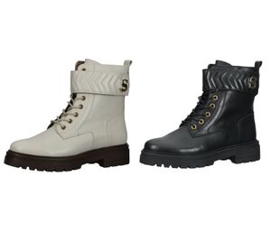 Hochwertige SCAPA Damen Stiefelette Echtleder-Schuhe Schnürschuhe 6664 in Beige oder Schwarz