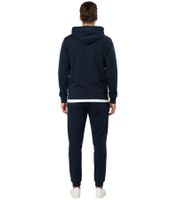 VINSON Men's Cotton Hoodie with Logo Print, Hooded Pullover 104634 in Gray or Dark Blue