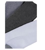 Lot de 3 paires de chaussettes homme SCOTCH & SODA en coton éponge, pointures 41 à 46, coloris gris/blanc/gris foncé, référence SS43491 095