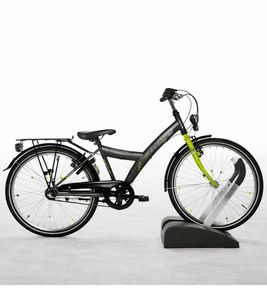 Aparcabicicletas móvil BikeClip Essential, portabicicletas independiente, 48,5 x 36 x 24 cm, antracita