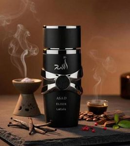 Eau de Parfum Lattafa Asad pour Homme - Un parfum oriental épicé intense et affirmé 100 ml Noir