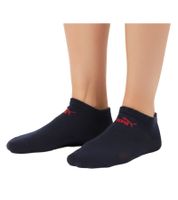 3 pares de calcetines de algodón PUMA para hombre, calcetines sencillos para zapatillas, calcetines cortos, calcetines de algodón, medias 701213401-006 Gris/Rojo/Azul Oscuro