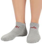3 pares de calcetines de algodón PUMA para hombre, calcetines sencillos para zapatillas, calcetines cortos, calcetines de algodón, medias 701213401-006 Gris/Rojo/Azul Oscuro
