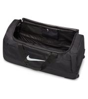NIKE Club Team Swoosh Sport-Tasche Fußball-Tasche mit Rollen Fitnesstasche Reise-Tasche Trolley-Sporttasche 120L Schwarz