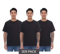 3er Pack PUMA Herren T-Shirt Baumwoll-Shirts Rundhals-Shirt Basic-Shirt 678256 02 in Schwarz oder 683509 01 in Grau