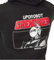 CAPSLAB X UFO Robot Grendizer Men's Hoodie with Back Print, Cotton Hoodie CL/GOL1/1/SW/GRE1 Black