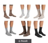 12 Pairs of SCOTCH & SODA Men's Half-Terry High-Quarter Crew Socks Amsterdam Everyday Socks Size 41-46 Business Socks SS43442-280 Beige, Light Gray, Taupe, Gray, Brown, Anthracite