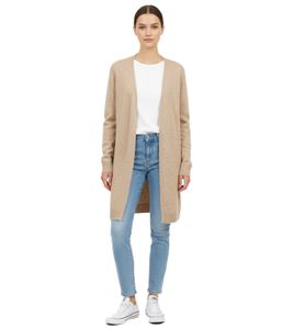 Cozy ESPRIT Women's Cardigan - Autumn Jacket - Wool Jacket - Light Beige
