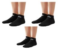 18 pares de calcetines de algodón PUMA, calcetines sencillos para zapatillas, calcetines cortos, calcetines de algodón, medias 701213401 4689 Negro/Gris, Rojo y Azul Oscuro