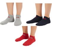 18 pares de calcetines de algodón PUMA, calcetines sencillos para zapatillas, calcetines cortos, calcetines de algodón, medias 701213401 4689 Negro/Gris, Rojo y Azul Oscuro