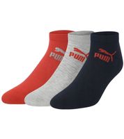 18 pares de calcetines de algodón PUMA, calcetines sencillos para zapatillas, calcetines cortos, calcetines de algodón, medias 701213401 4689 Negro/Gris, Rojo y Azul Oscuro