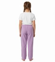 Morbidi pantaloni STEINBECK per bambini e bambine in micropile, pantaloni da jogging con una graziosa applicazione, pantaloni della tuta in rosso, rosa o blu navy