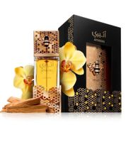 Lattafa Atheeri Damen Eau de Parfum eleganter Körper-Duft mit frischer Passionsfrucht und einem Hauch von Tautropfen 100ml Gold