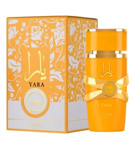 Lattafa Yara Elixir Eau de Parfum Femme Parfum Corps Aromatique-Fruité 100ml Orange/Or