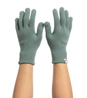 Pack de 2 cómodos gorros y guantes de lana SCOTCH & SODA, gorro de punto con parche del logo y accesorios de lana SSV5-3012 en gris o verde