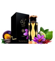 Lattafa Teriaq Intense Eau de Parfum Unisexe Parfum Corporel Oriental Intense au Safran et à l'Ambre 100ml Noir/Or