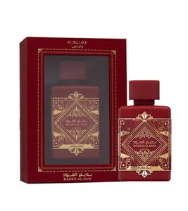 Eau de Parfum Lattafa Badee Al Oud Sublime 100 ml – Oriental-fruité – Unisexe aux notes de jasmin et de vanille rouge