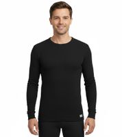Sous-vêtement thermique manches longues TOPTEX PRO pour homme, doux pour la peau, avec technologie ThermoTherm, certifié OEKO-TEX Standard 100, noir