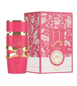 Eau de Parfum Lattafa Yara Candy pour Femme, Parfum Fruité et Pétillant à la Vanille, Eau de Parfum pour le Corps, 100 ml, Rose
