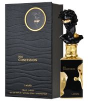 Lattafa His Confession Eau de Parfum Homme Séduisante - Parfum Corps Élégant 100ml Noir/Or